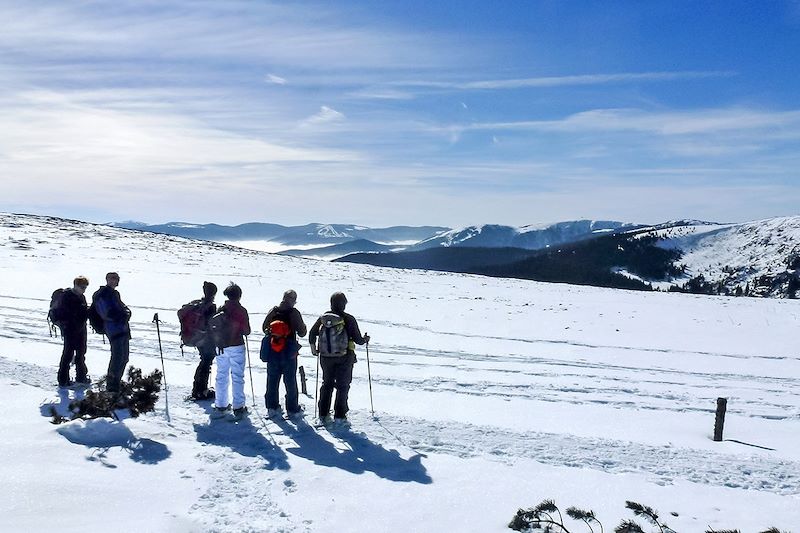 Raquettes autour de l'Etang du Devin - Vosges - France