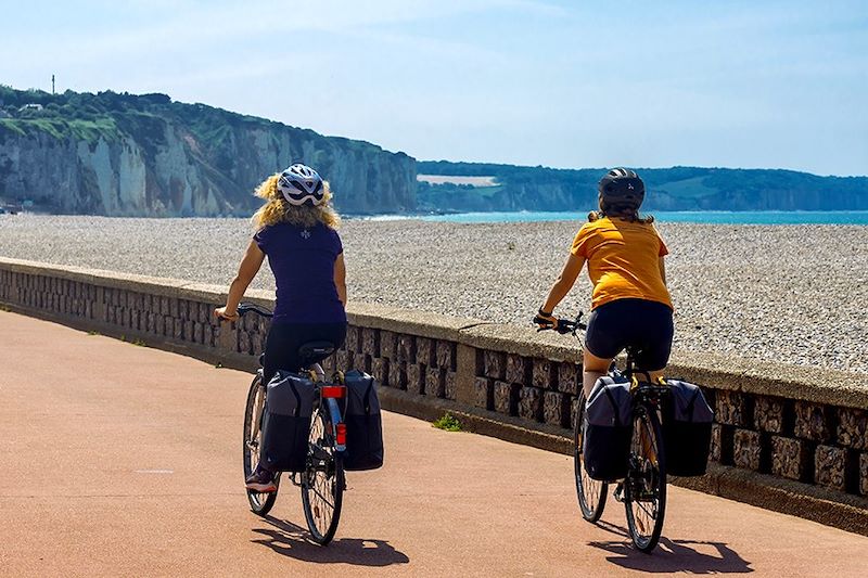 Cyclistes à Dieppe - Normandie - France