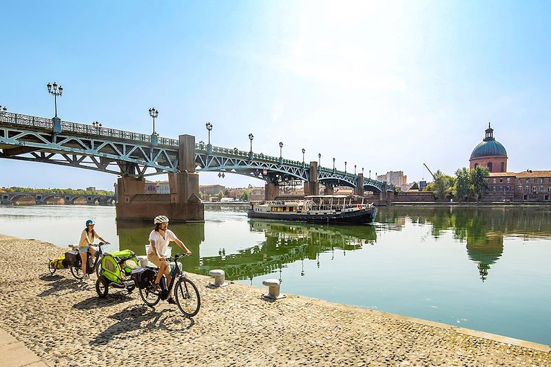 Cyclistes à Toulouse - Occitanie - France