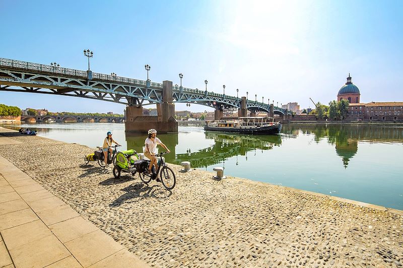 Cyclistes à Toulouse - Occitanie - France