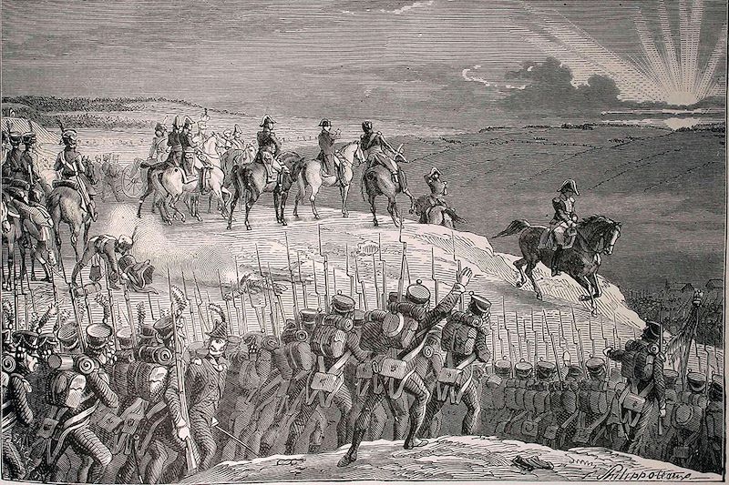 Illustration de la bataille d'Austerlitz