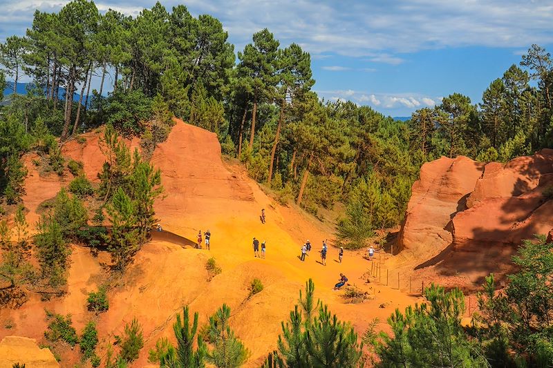 Le Sentier des Ocres à Roussillon - Vaucluse - France