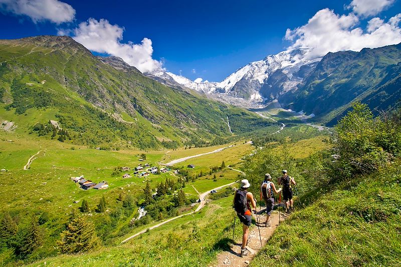 En étoile depuis Le Fayet pour rayonner chaque jour vers de nouveaux horizons, des Contamines aux crêtes des Houches