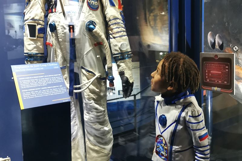 Combinaison spatiale de Jean-Loup Chrétien au Musée de l'Air et de l'Espace - Le Bourget - France