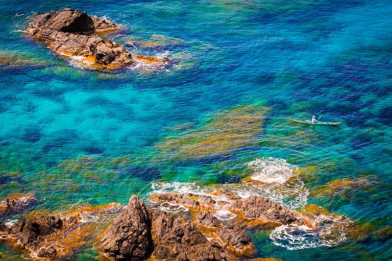 Kayakiste à Ajaccio - Corse - France