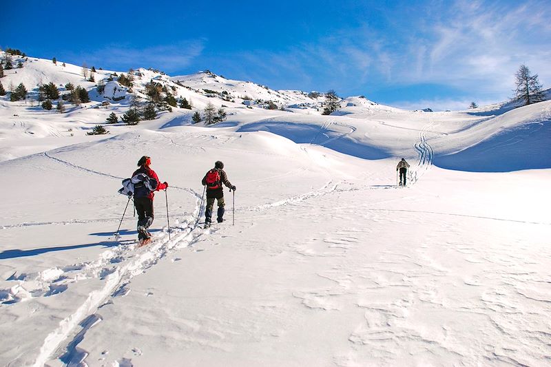 Randonnée à raquettes - Parc naturel Régional du Queyras - France