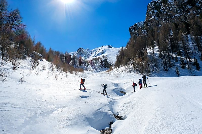 Ski de randonnée dans le Parc naturel Régional du Queyras - France