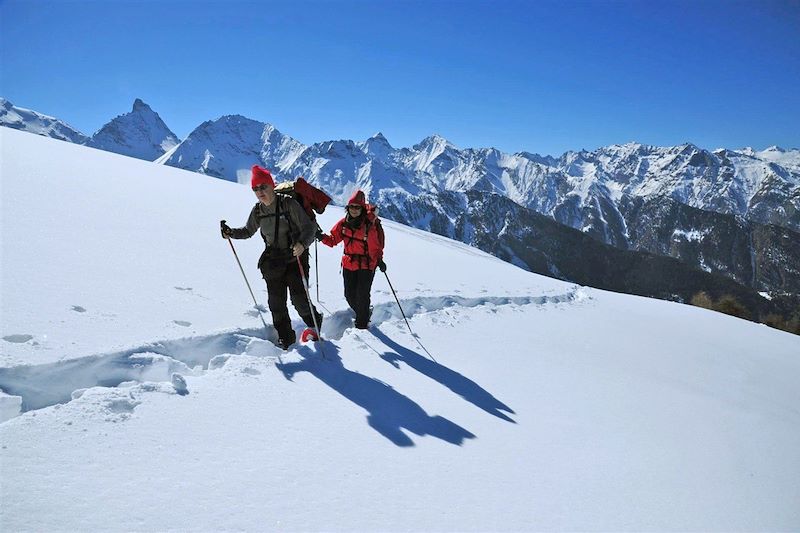 Le Grand Paradis en raquettes