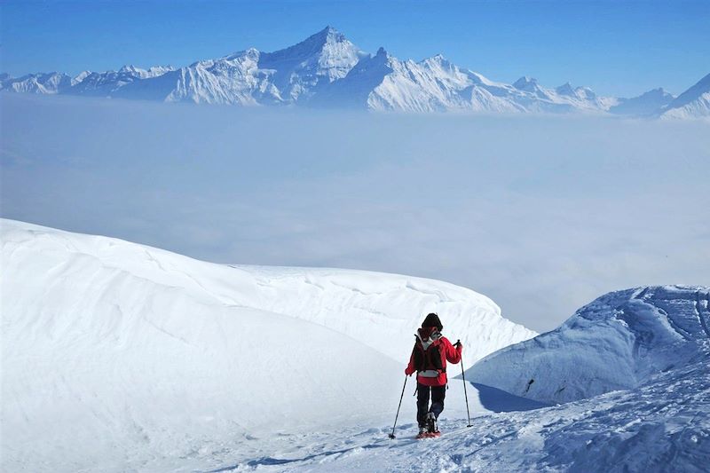 Le Grand Paradis en raquettes