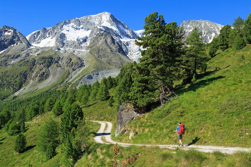 Sur la route de Chamonix-Zermatt 