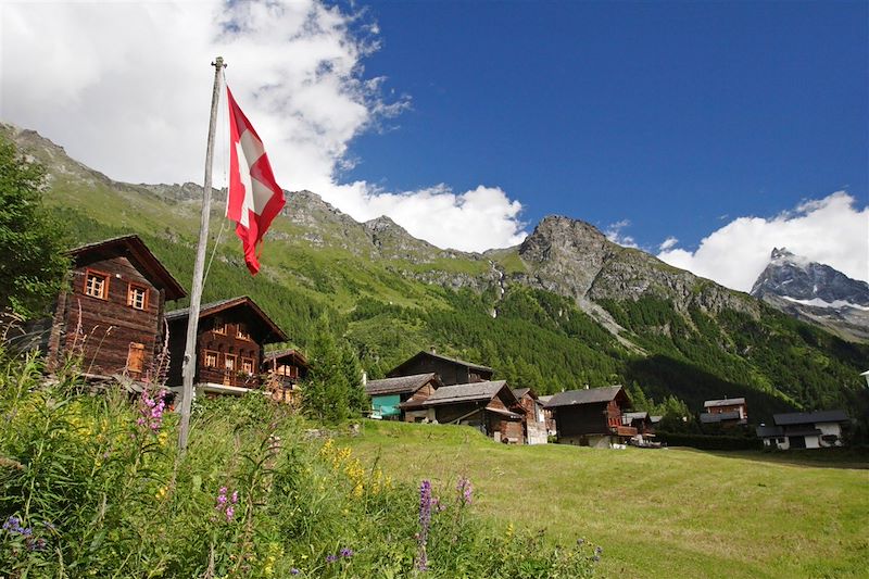 Sur la route de Chamonix-Zermatt 