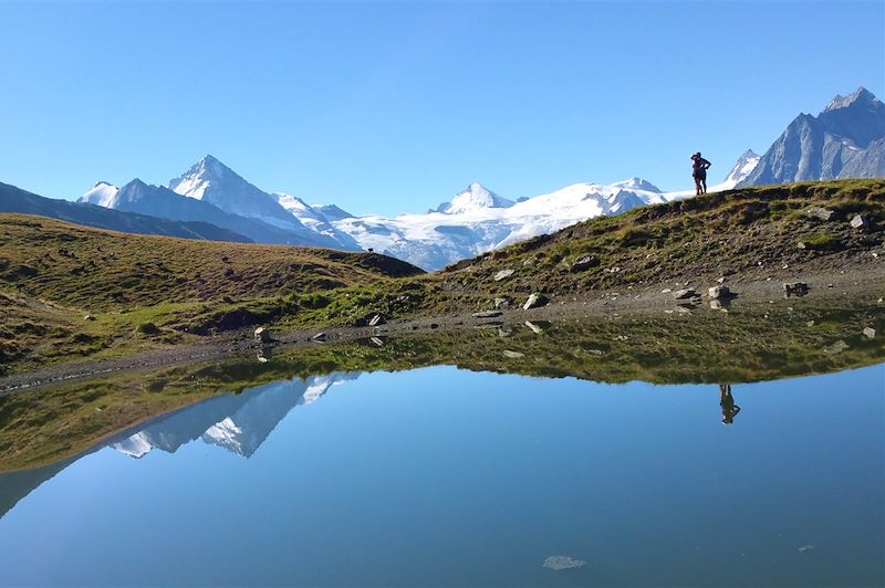 Sur la route de Chamonix-Zermatt 