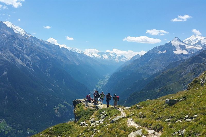 Sur la route de Chamonix-Zermatt 