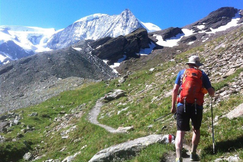 Sur la route de Chamonix-Zermatt 