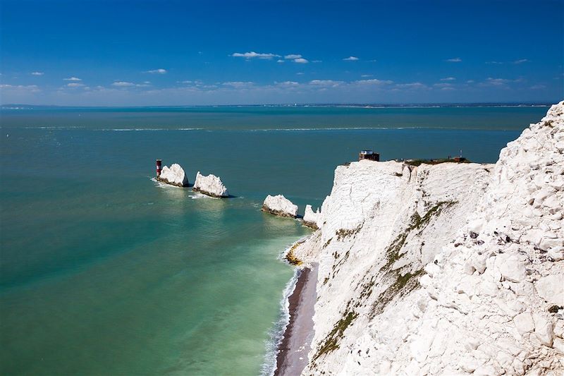 Les Needles (aiguilles) de l'Île de Wight - Angleterre - Royaume-Uni