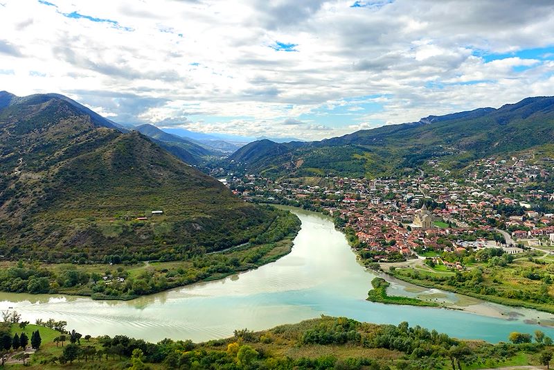 Confluent des fleuves Koura et Aragvi à Mtskheta - Mtskheta-Mtianeti - Géorgie