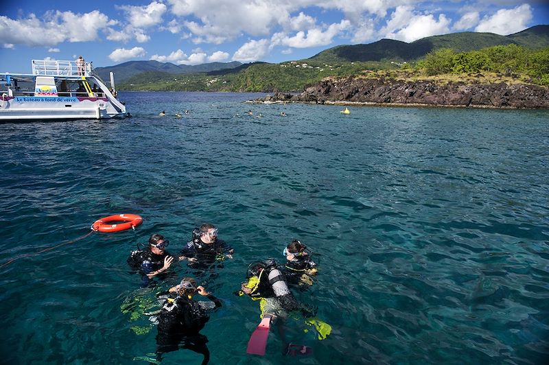 Plongée dans la réserve Cousteau à Bouillante - Guadeloupe
