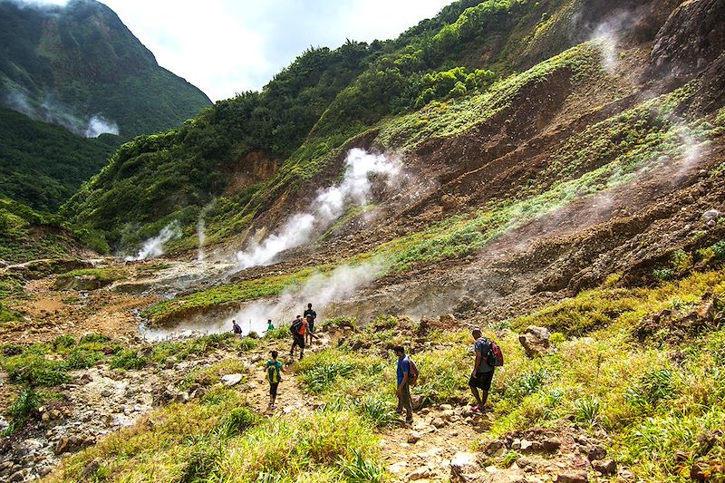 En route vers le Boiling Lake - Vallée de la Désolation - Dominique