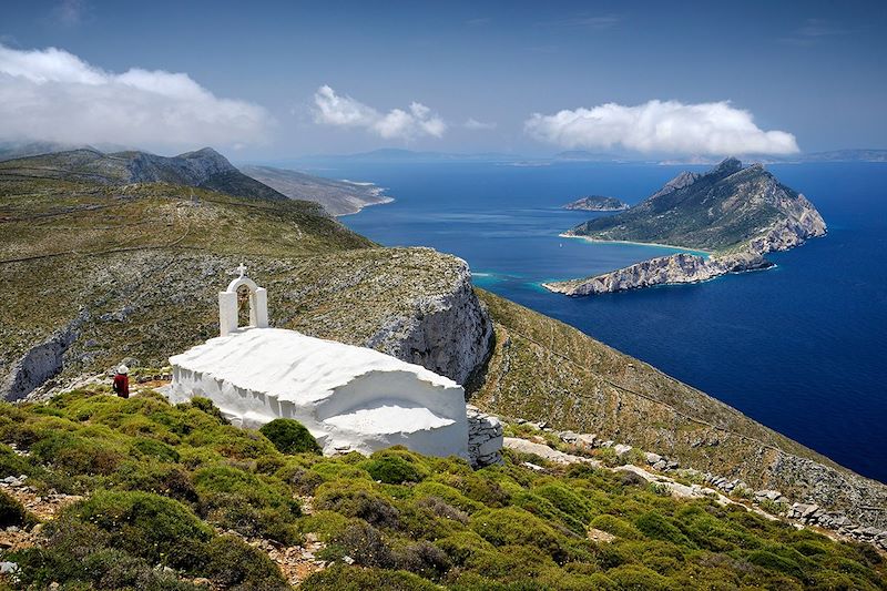 Chemin muletier entre Panagia Hozoviotissa et Aegiali - Amorgos - Grèce