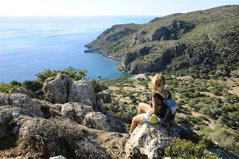 Vue de la Baie de Lissos - Crète occidentale - Grèce