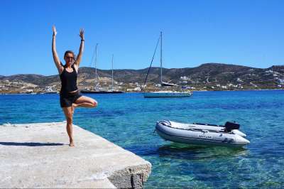voyage Yoga et voile active dans les Cyclades
