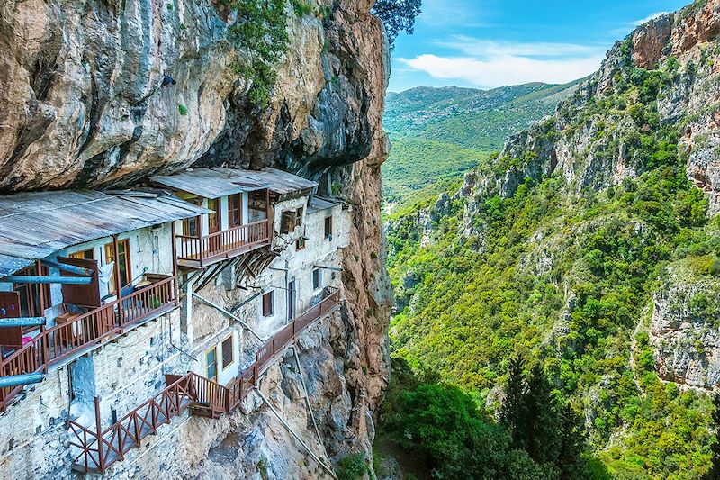 Monastère de Podromos dans les gorges de Lousios - Péloponnèse - Grèce