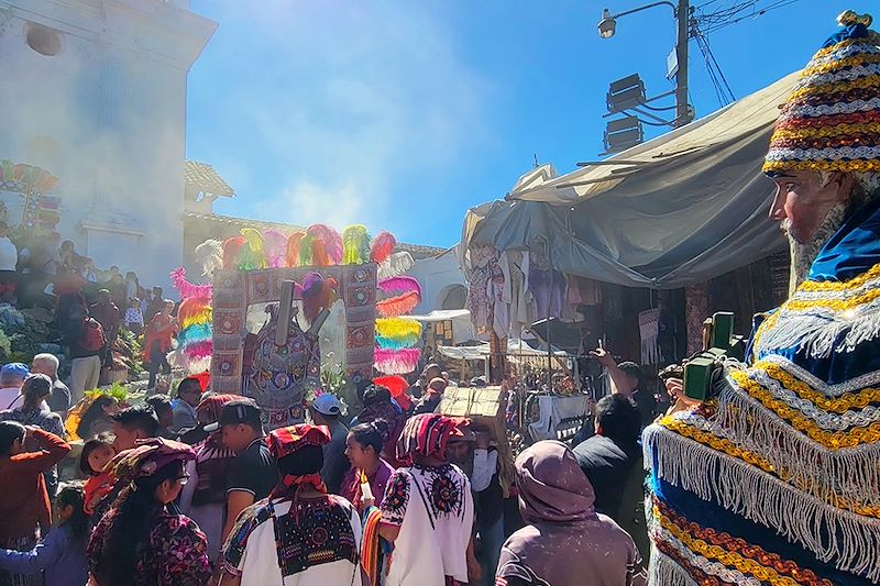 Procession à Chichicastenango - Département du Quiché - Guatemala