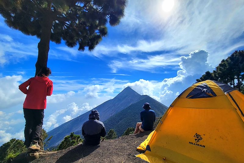Bivouac sur le volcan Acatenango - Guatemala