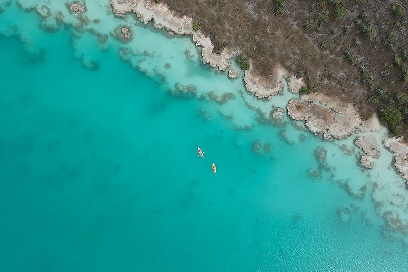 Vue aérienne de Bacalar - État de Quintana Roo - Guatemala