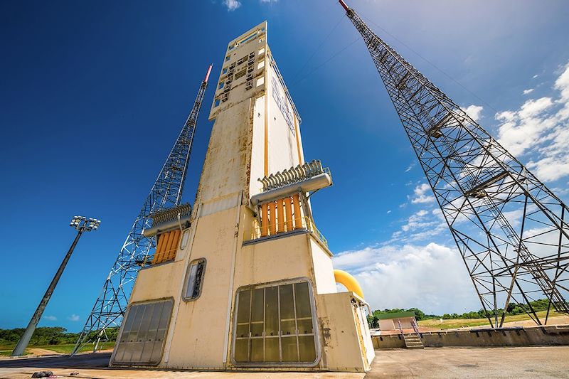 Pas de tir de la fusée Ariane V - Centre Spatial Guyanais - Guyane