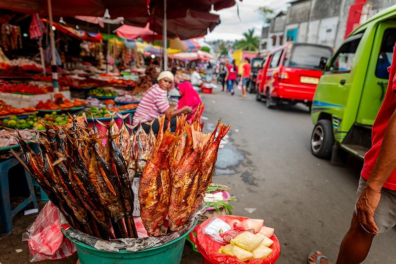 Marché d'Ambon - Île d'Ambon - Indonésie