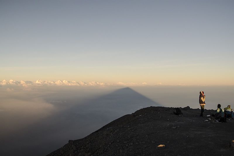 Sommet du mont Semeru sur l'île de Java - Indonésie