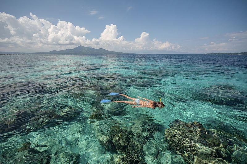 Snorkeling dans le Parc national marin de Bunaken - Sulawesi du Nord - Indonésie