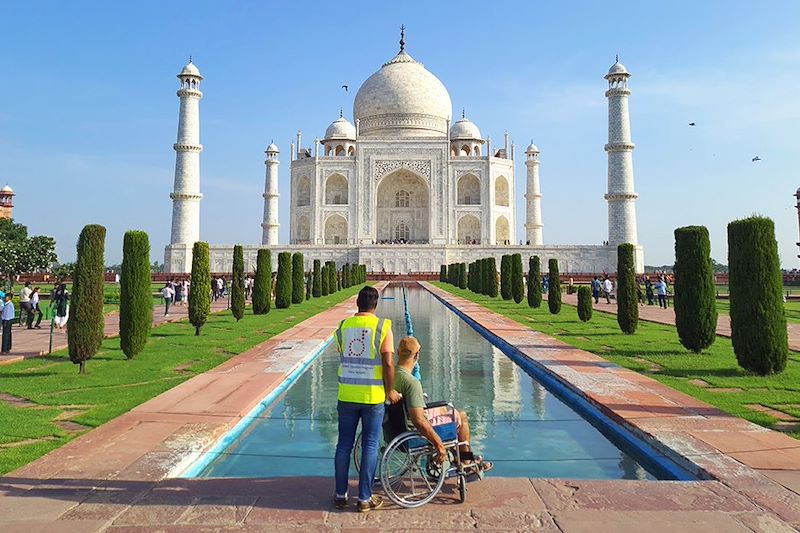 Voyage au Rajasthan pour les personnes à mobilité réduite, au coeur du triangle d'or de Delhi à Udaipur incluant le Taj Mahal 