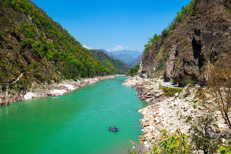 Rafting sur le Gange près de Rishikesh - Inde