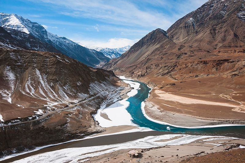 Confluent de l’Indus et du Zanskar - Ladakh - Inde himalayenne