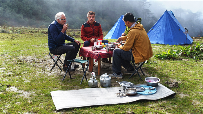 Bivouac vers Yambong - Sikkim - Inde