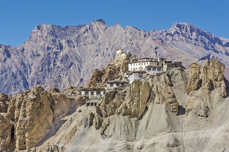 Monastère de Dhankar dans la vallée de Spiti - Lahul et Spiti - Himachal Pradesh - Inde