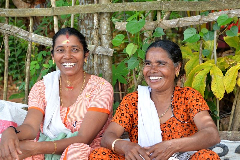 Portrait de femmes - Ile de Chennamkary - Kerala - Inde