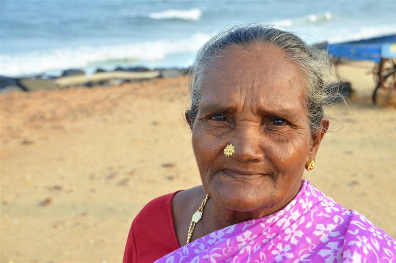 Portrait d'une femme - Inde