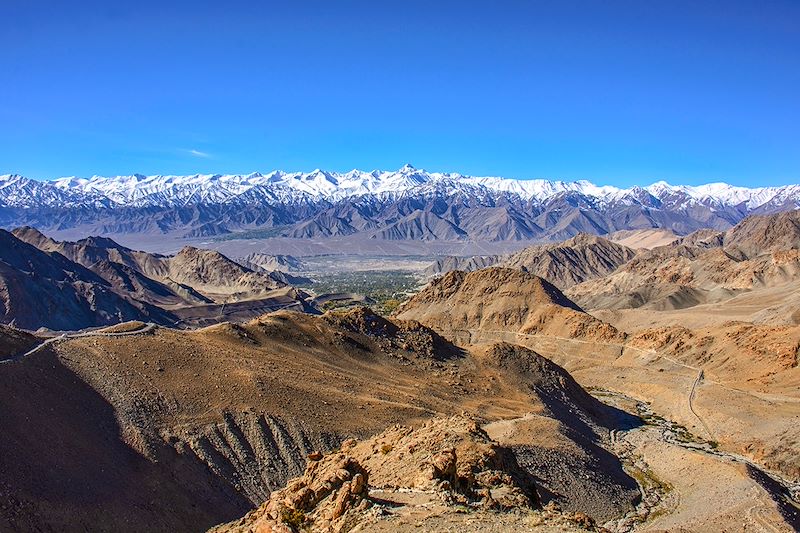 Vue depuis le col de Khardung La - Ladakh - Inde