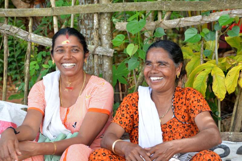 Portrait de femmes - Ile de Chennamkary - Kerala - Inde