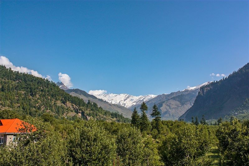 Vue sur l'Himalaya depuis Manali - Himachal Pradesh - Inde