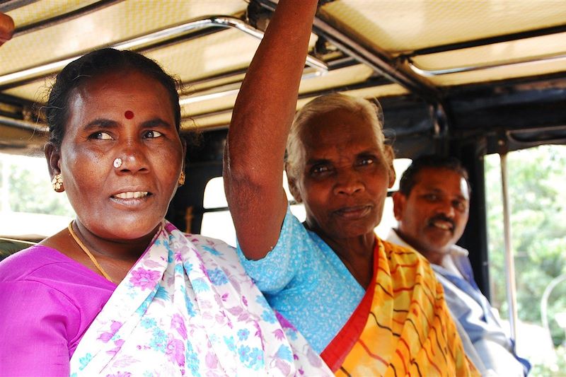 Rencontre dans le bus - Kerala - Inde