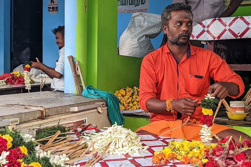 Vendeur de maalais à Madurai - Tamil Nadu - Inde