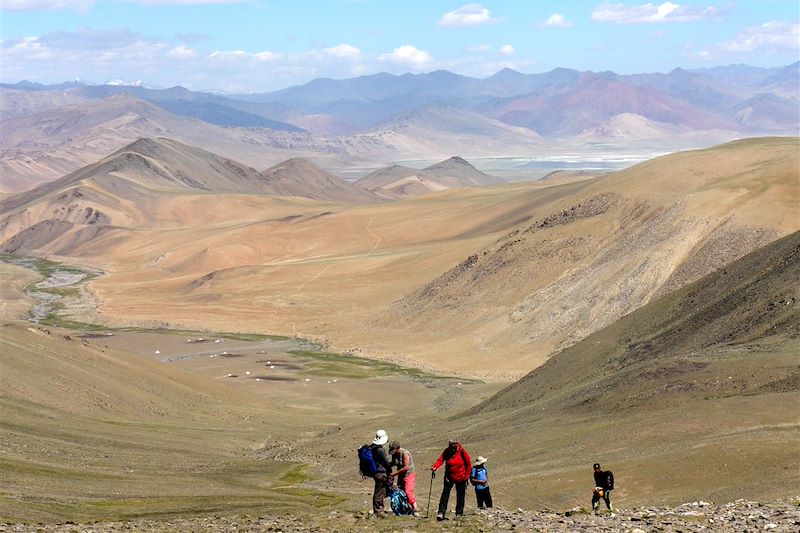 Marche entre Gyama et Karzok - Ladakh - Inde