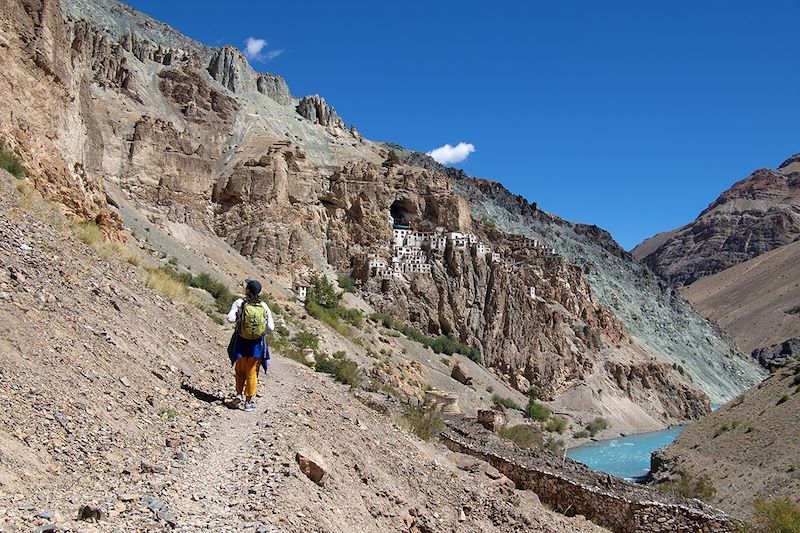Vers le monastère de Phugtal Gompa - Zanskar - Ladakh - Inde