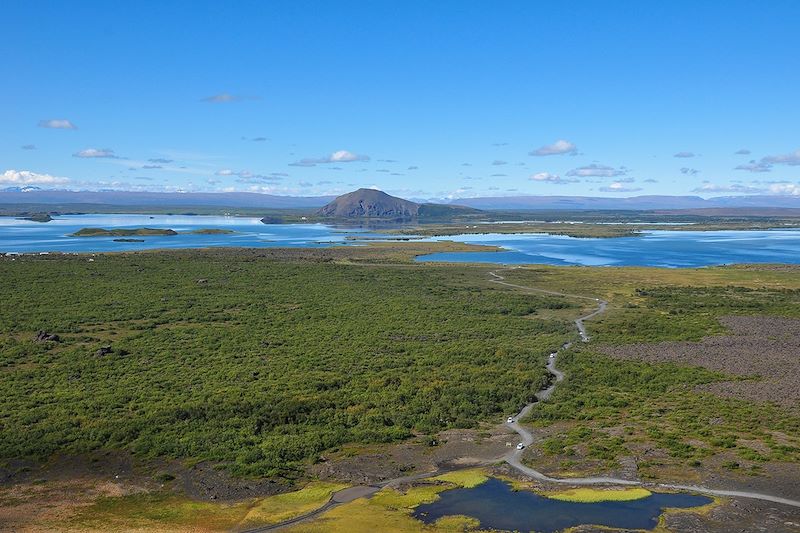 Vue sur le lac Mývatn - Islande