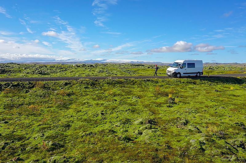 En van dans le Vatnajökull - Islande