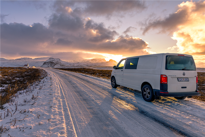Van en hiver - Islande